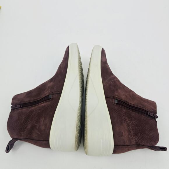 ECCO Women's Soft 7 Wedge City Ankle Boot Bootie Chocolate color EU 37 (US6) - Picture 5 of 11